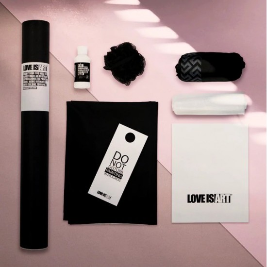 Love is Art : Toile en Tube DIY - Noir et Blanc